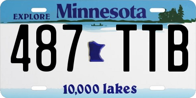 MN license plate 487TTB