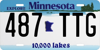 MN license plate 487TTG
