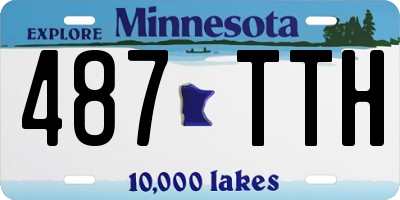 MN license plate 487TTH