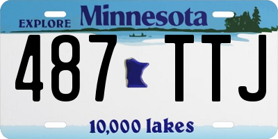 MN license plate 487TTJ