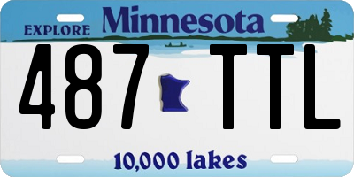 MN license plate 487TTL