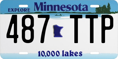 MN license plate 487TTP