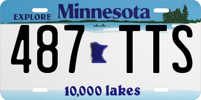 MN license plate 487TTS