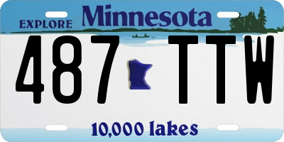 MN license plate 487TTW