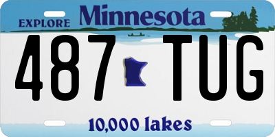MN license plate 487TUG