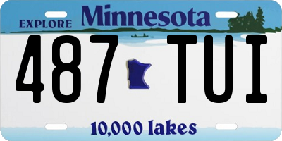 MN license plate 487TUI