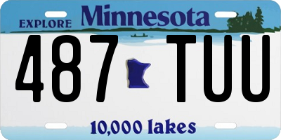 MN license plate 487TUU