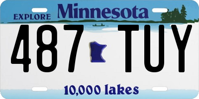 MN license plate 487TUY