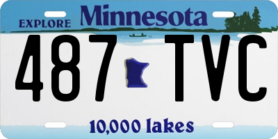 MN license plate 487TVC