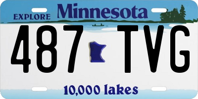MN license plate 487TVG