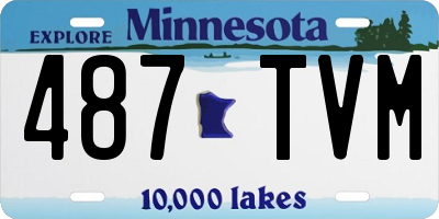 MN license plate 487TVM