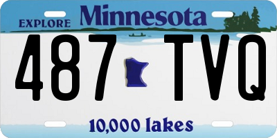 MN license plate 487TVQ