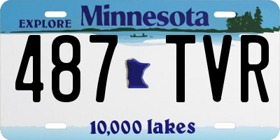 MN license plate 487TVR