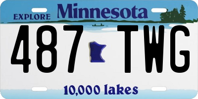 MN license plate 487TWG