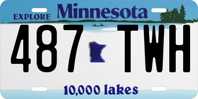 MN license plate 487TWH