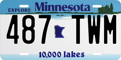 MN license plate 487TWM