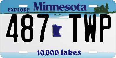 MN license plate 487TWP