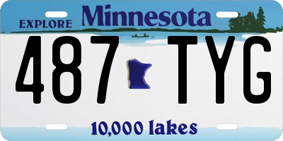 MN license plate 487TYG