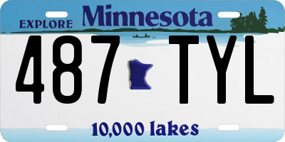 MN license plate 487TYL