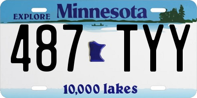 MN license plate 487TYY