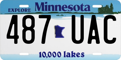 MN license plate 487UAC
