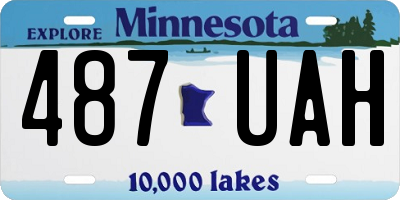 MN license plate 487UAH