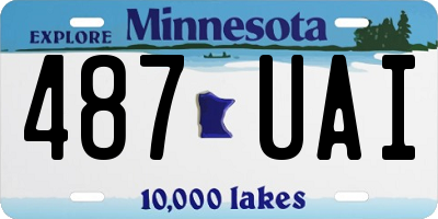 MN license plate 487UAI