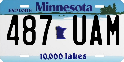 MN license plate 487UAM