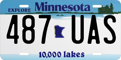 MN license plate 487UAS