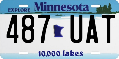 MN license plate 487UAT