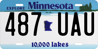 MN license plate 487UAU