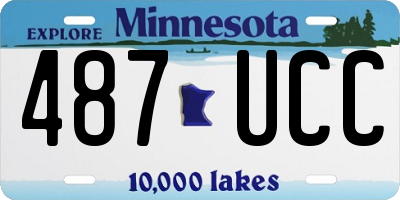 MN license plate 487UCC