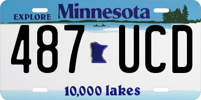 MN license plate 487UCD