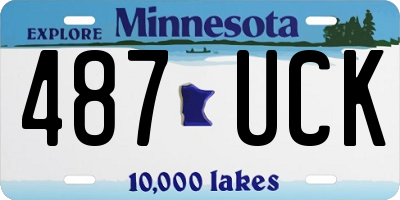 MN license plate 487UCK