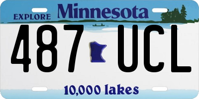 MN license plate 487UCL