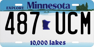 MN license plate 487UCM