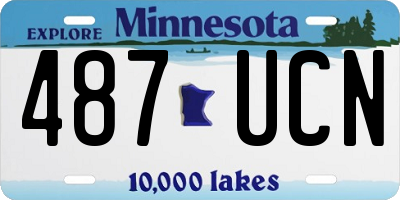 MN license plate 487UCN