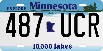 MN license plate 487UCR