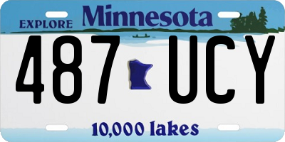 MN license plate 487UCY