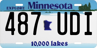 MN license plate 487UDI