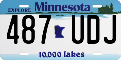 MN license plate 487UDJ