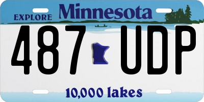 MN license plate 487UDP