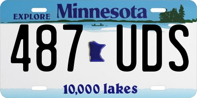 MN license plate 487UDS