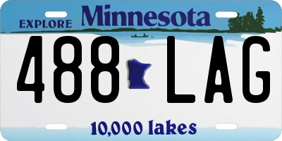 MN license plate 488LAG