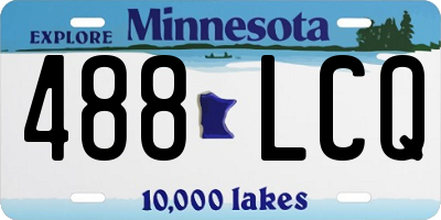 MN license plate 488LCQ