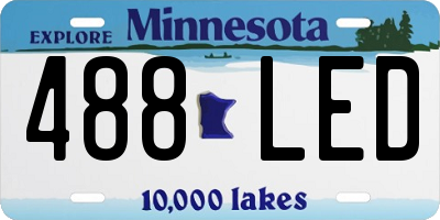 MN license plate 488LED