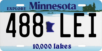 MN license plate 488LEI