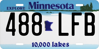 MN license plate 488LFB