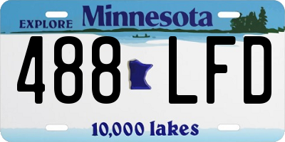 MN license plate 488LFD