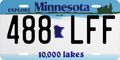 MN license plate 488LFF